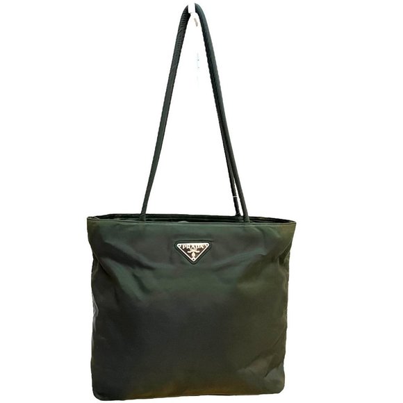 Prada Handbags - Authentic Prada Shoulder Bag Green Nylon Used Handbag Vintage
